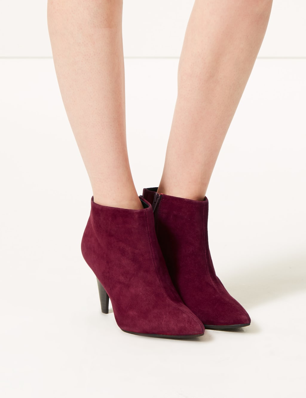 Suede Smart Point Ankle Boots M S Collection M S