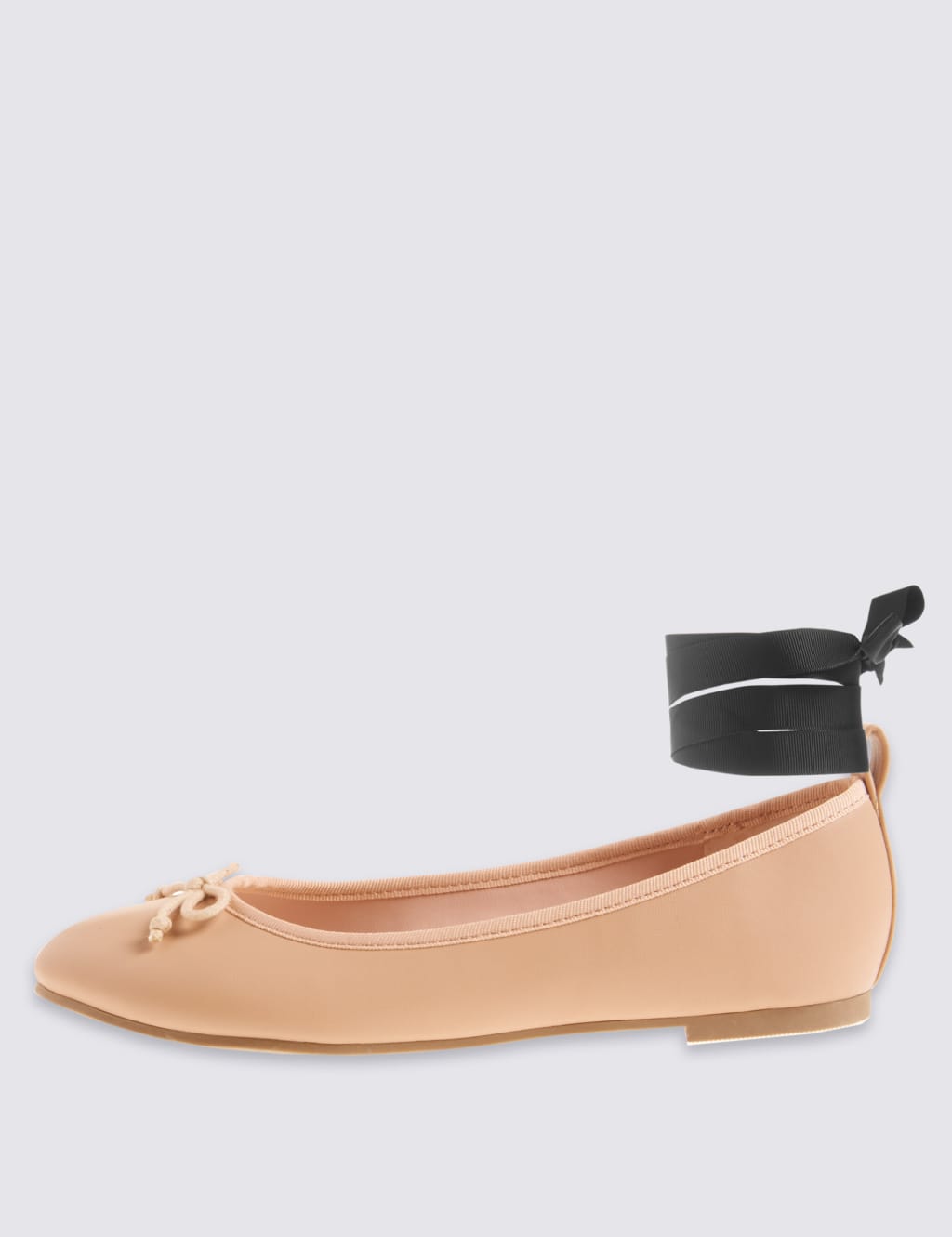 Ankle Tie Ballet Pumps 4 of 5