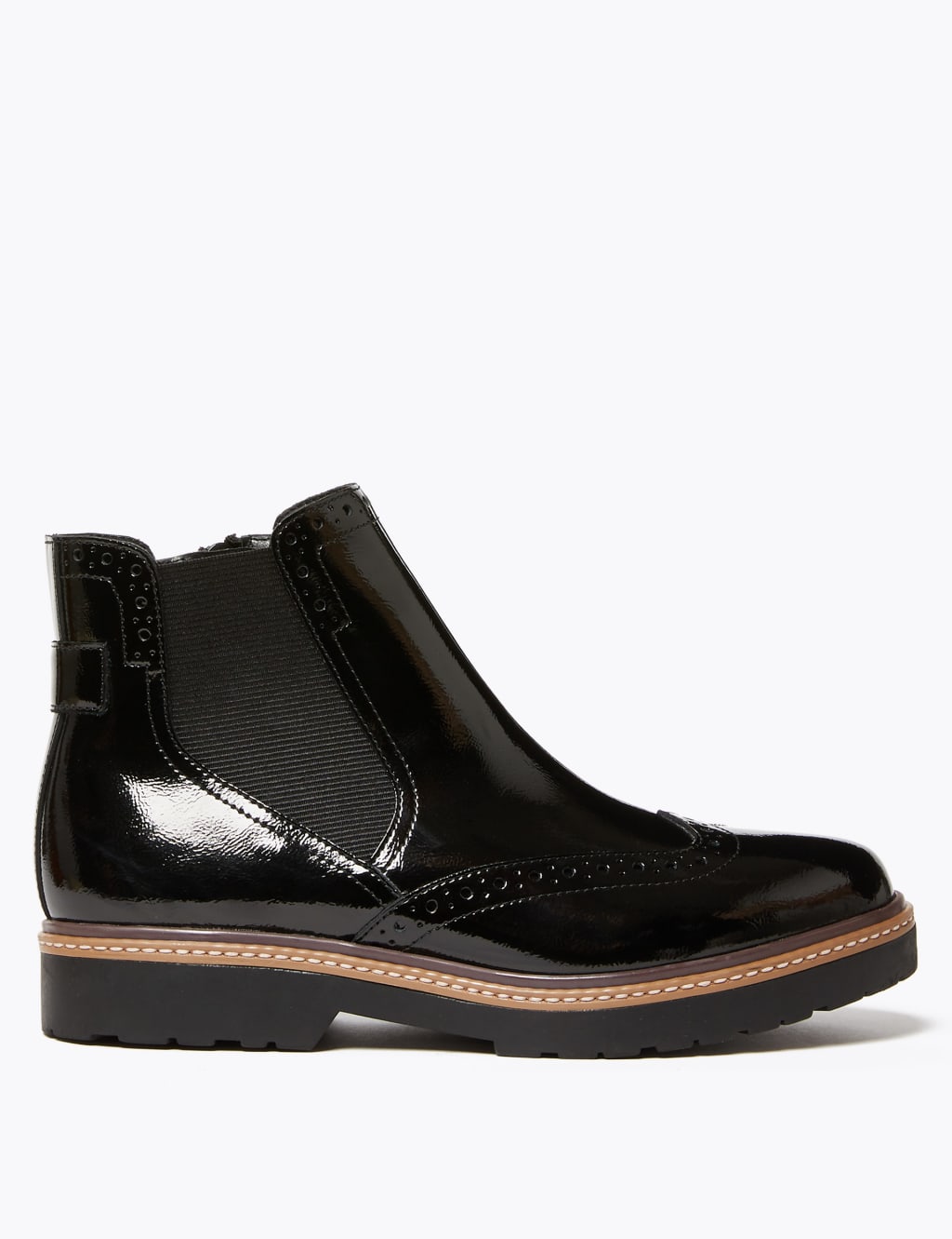 Patent brogue ankle boots shop