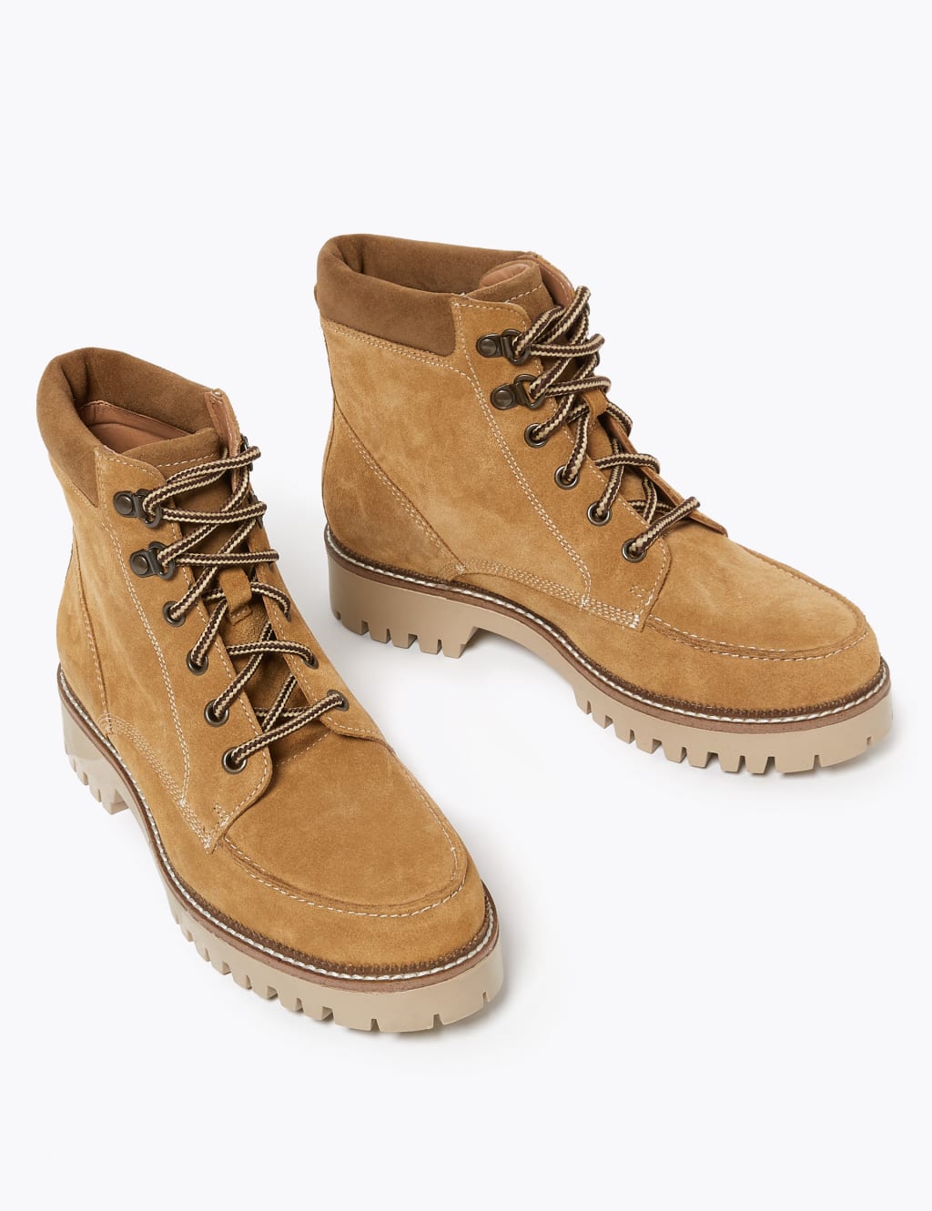 Suede hiker boots cheap