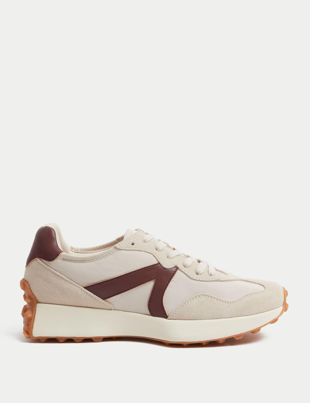 Marks and spencer leather trainers top