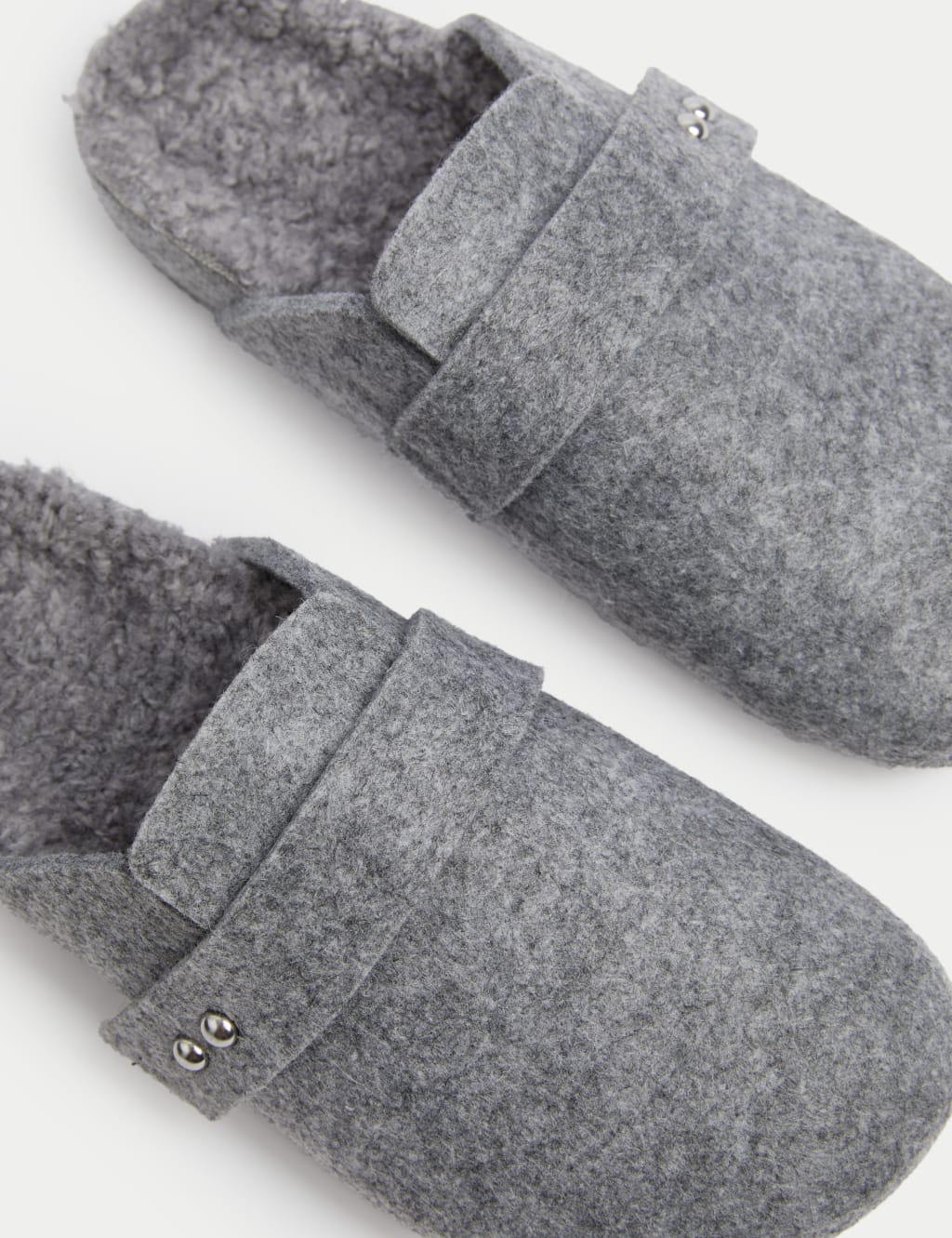 Felt clog slippers top