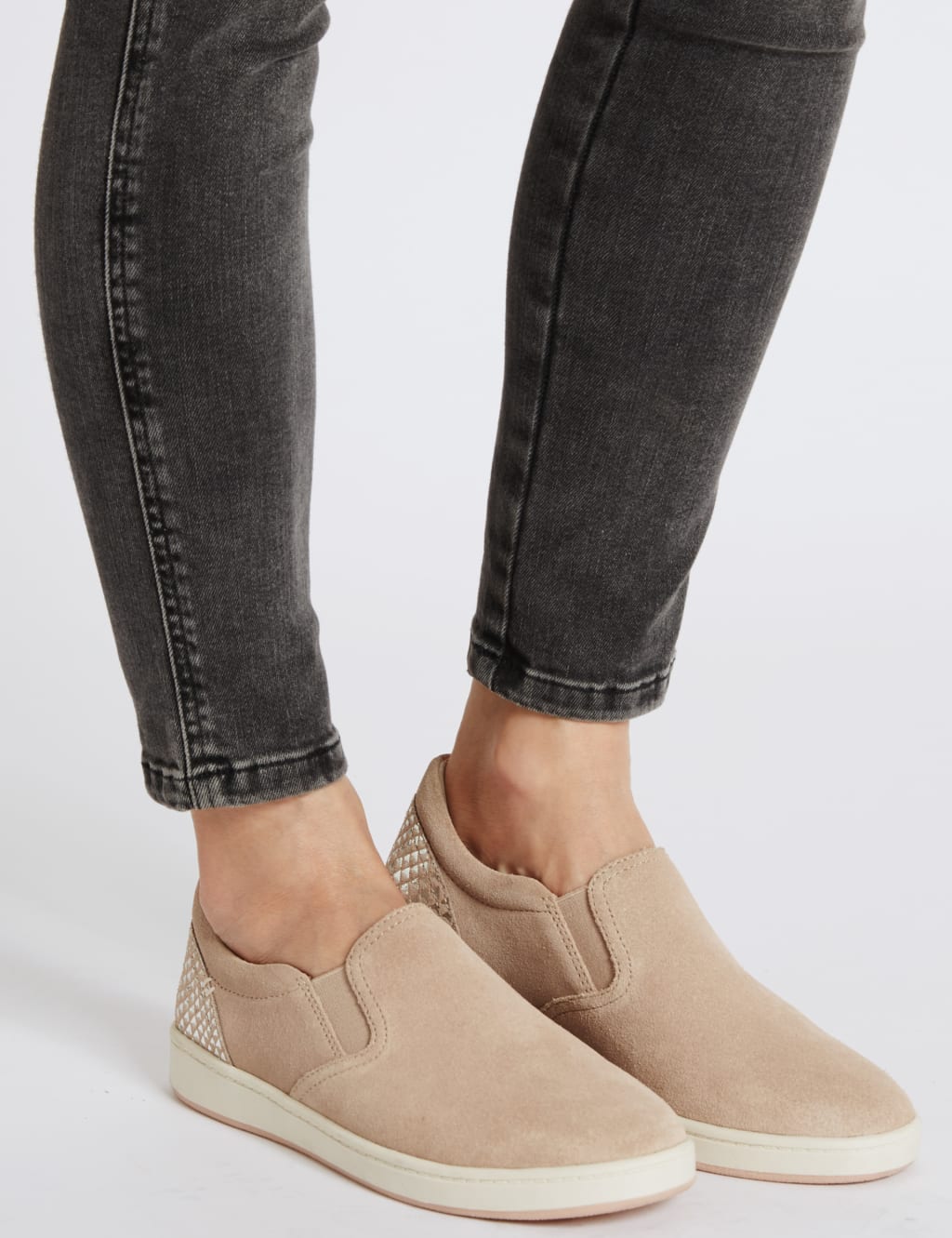 Suede Slab Sole Trainers 1 of 6