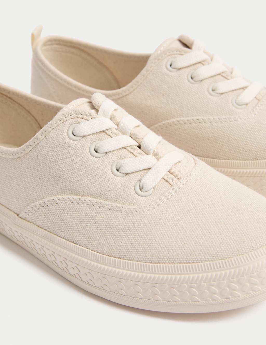 Canvas Lace Up Trainers 3 of 3