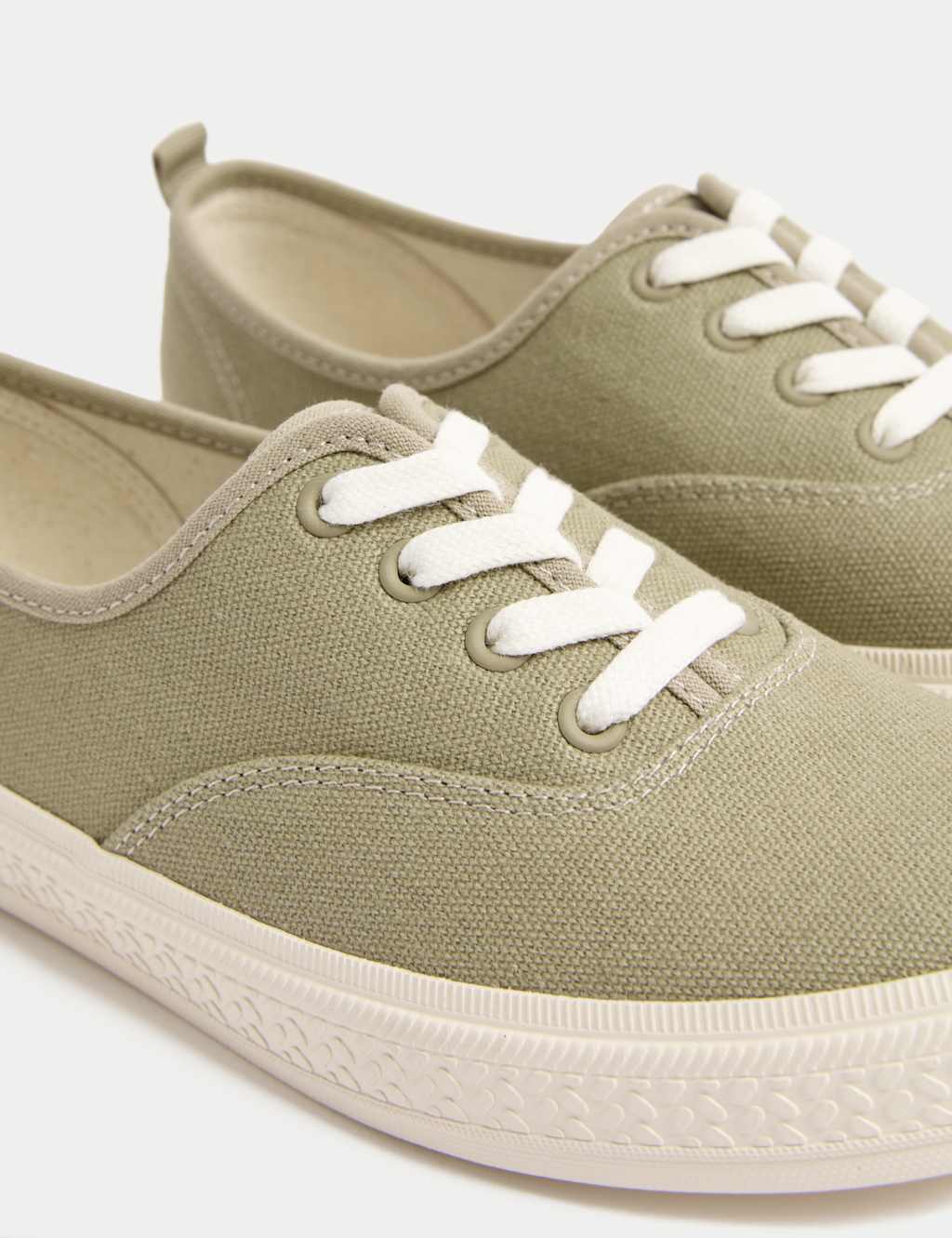 Canvas Lace Up Trainers 3 of 3