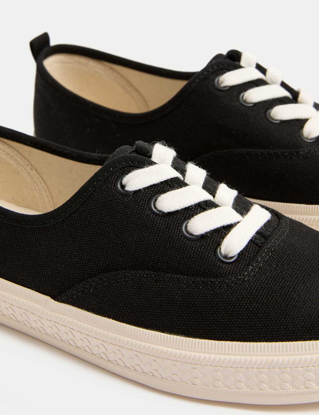 Canvas Lace Up Trainers 3 of 3