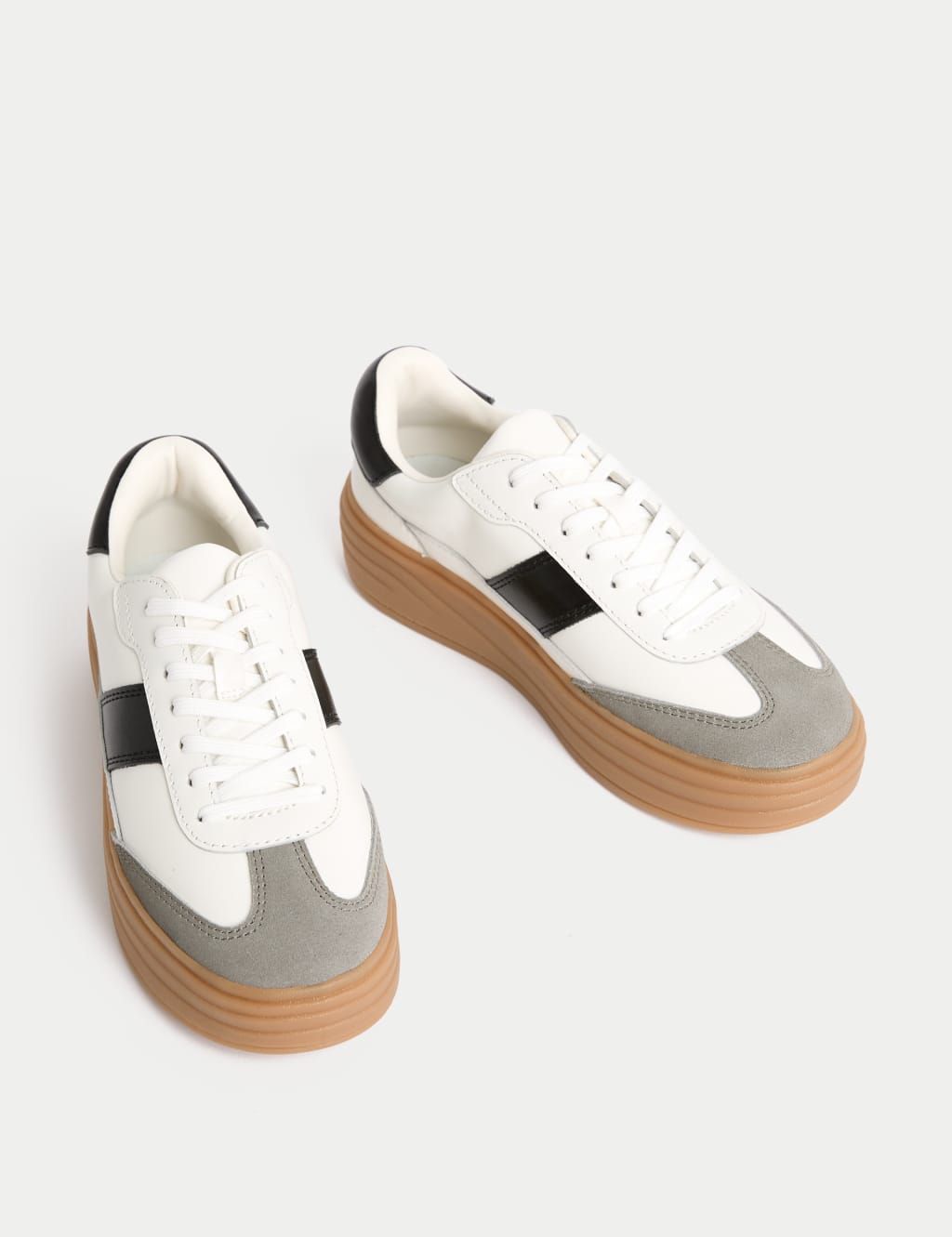 Leather Side Detail Platform Trainer 2 of 3