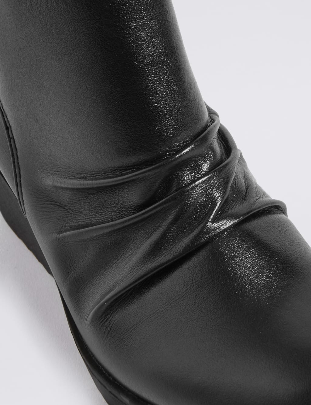 Leather Wedge Heel Ankle Boots 6 of 6