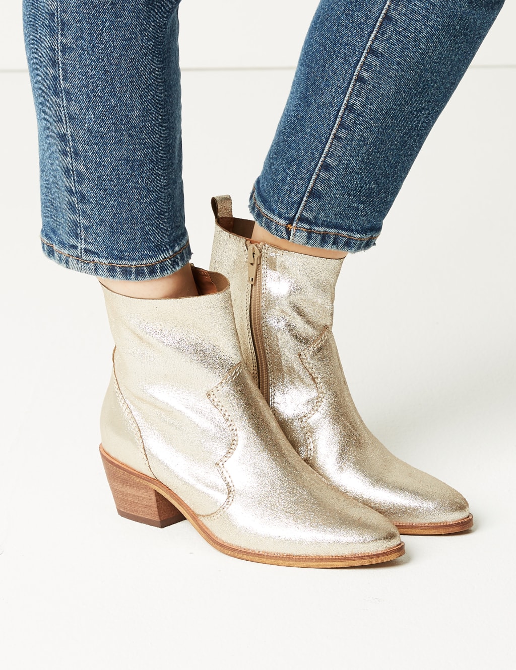 Marks and spencer western boots discount