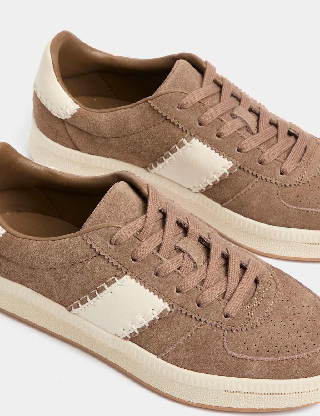 Suede Side Detail Platform Trainers 3 of 3