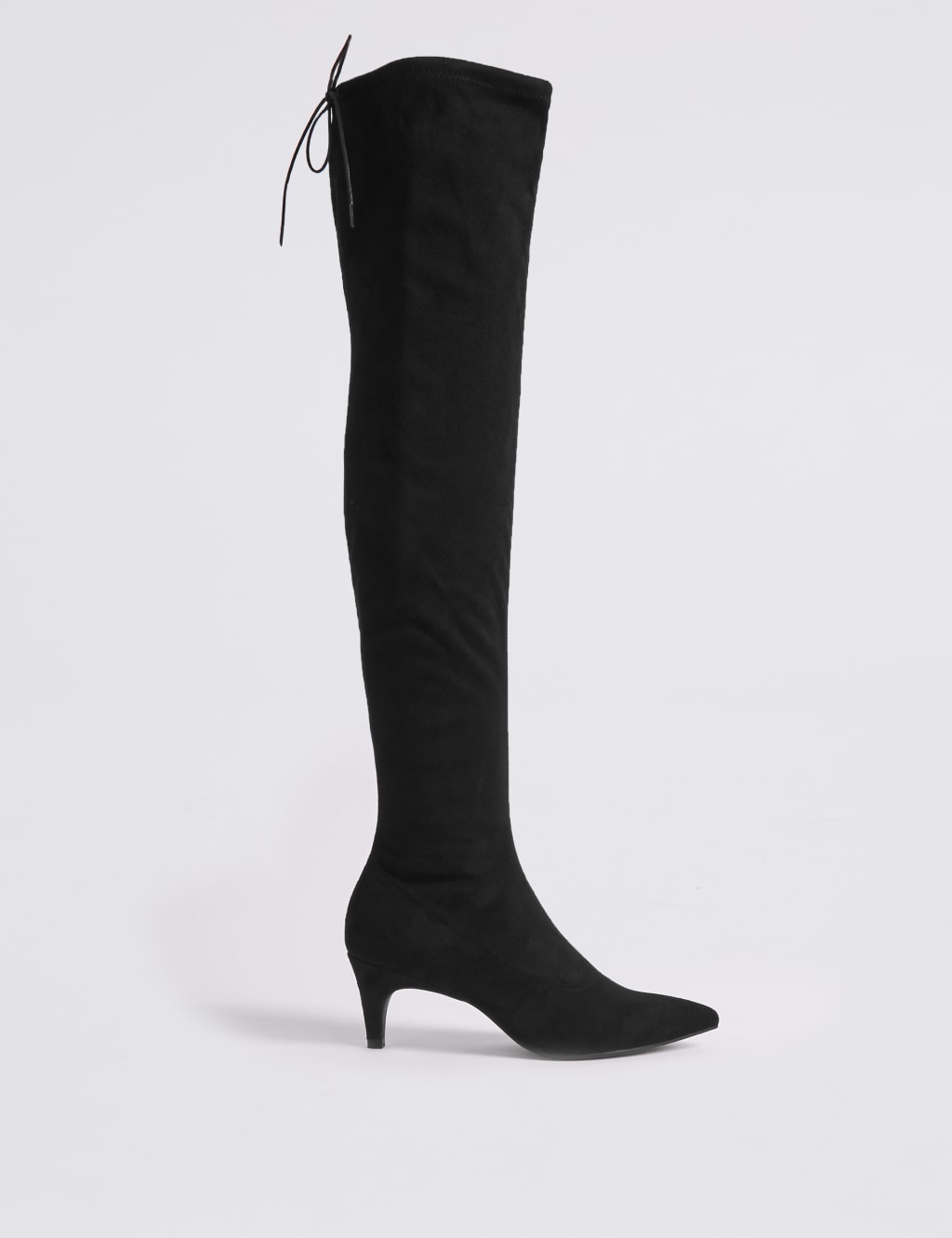 Kitten Heel Side Zip Over the Knee Boots 2 of 5
