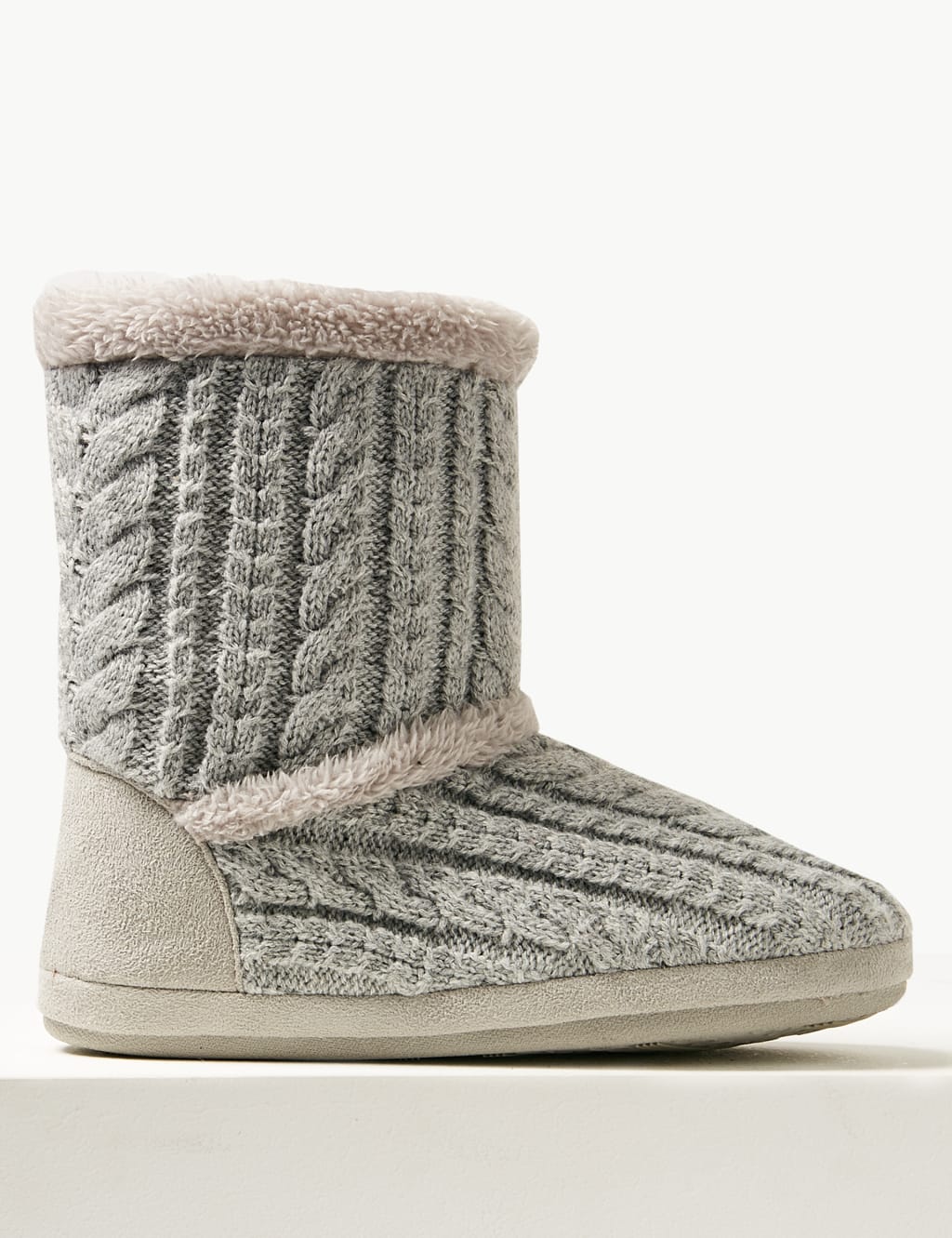 Slipper boots marks and spencer hotsell
