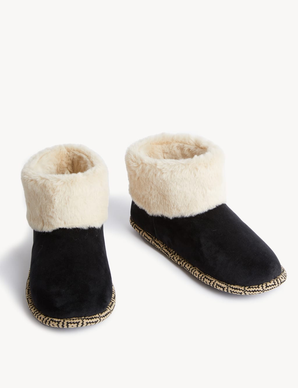 Faux Fur Cuff Slipper Boots 2 of 3