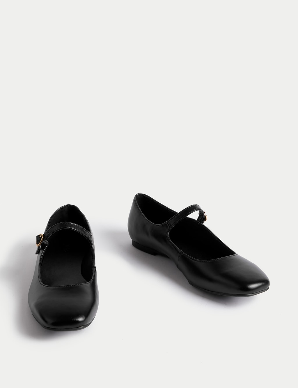 Black buckle pumps online
