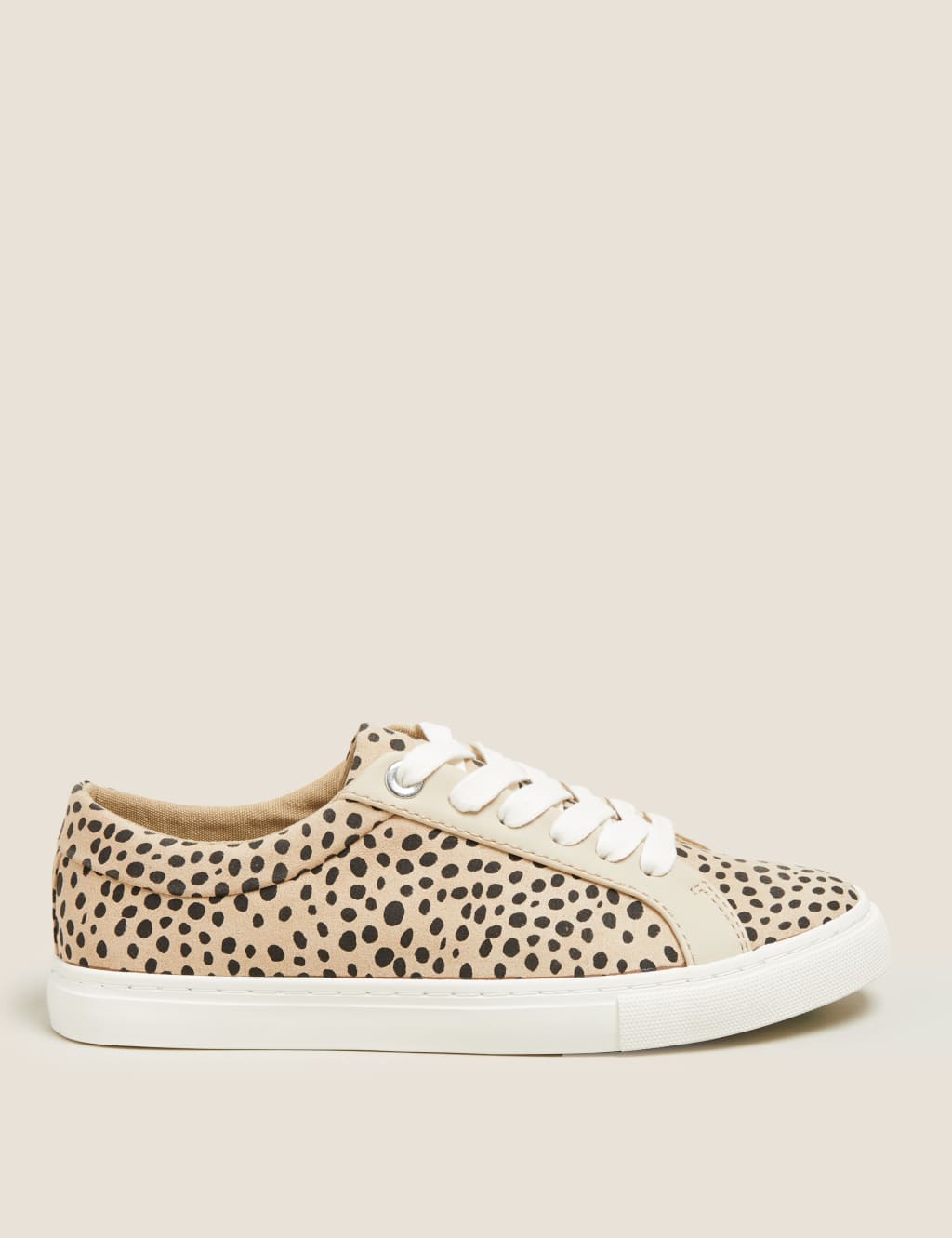 Lace Up Leopard Print Trainers M S Collection M S