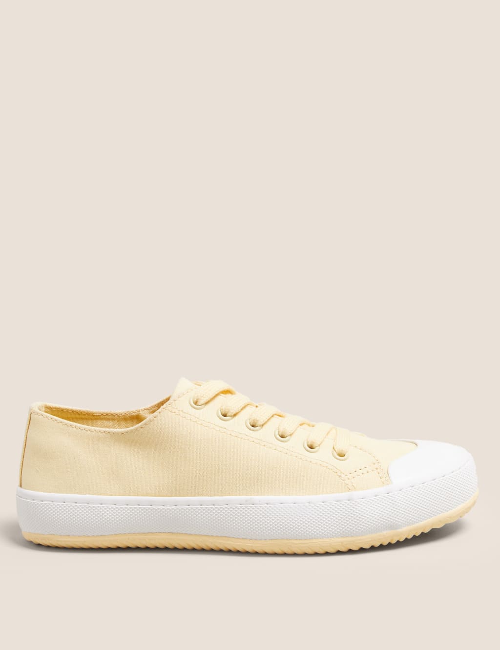 Lace Up Canvas Trainers 4 of 5