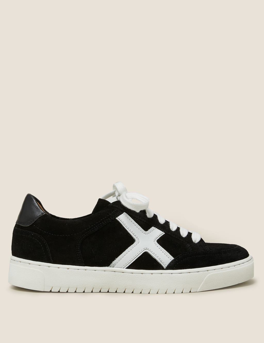 Lace Up Suede Side Detail Trainers 5 of 5