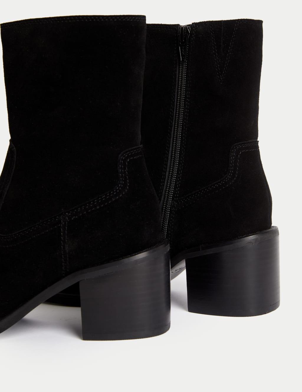 Suede block heel boots cheap
