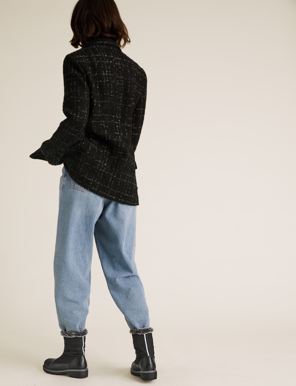 Quilted Faux Fur Trim Ankle Boots 2 of 6