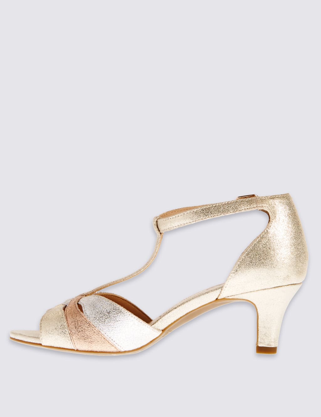 Wide Fit Suede Stiletto Sandals 5 of 6