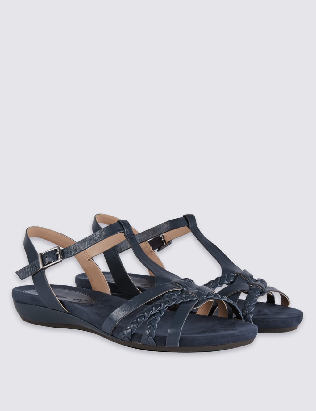 Wide Fit Leather Sandals M S Collection M S