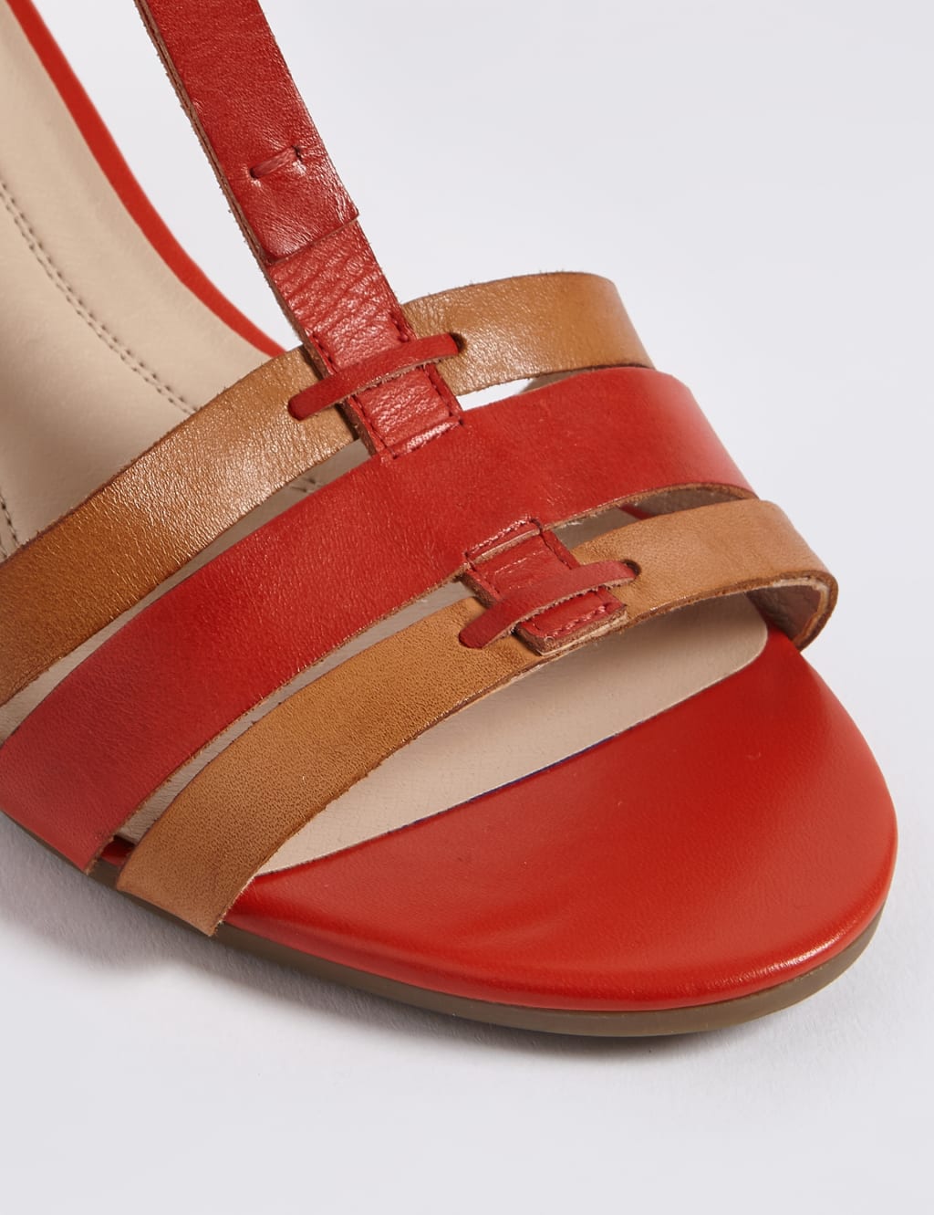 Wide Fit Leather Wedge Sandals 6 of 6