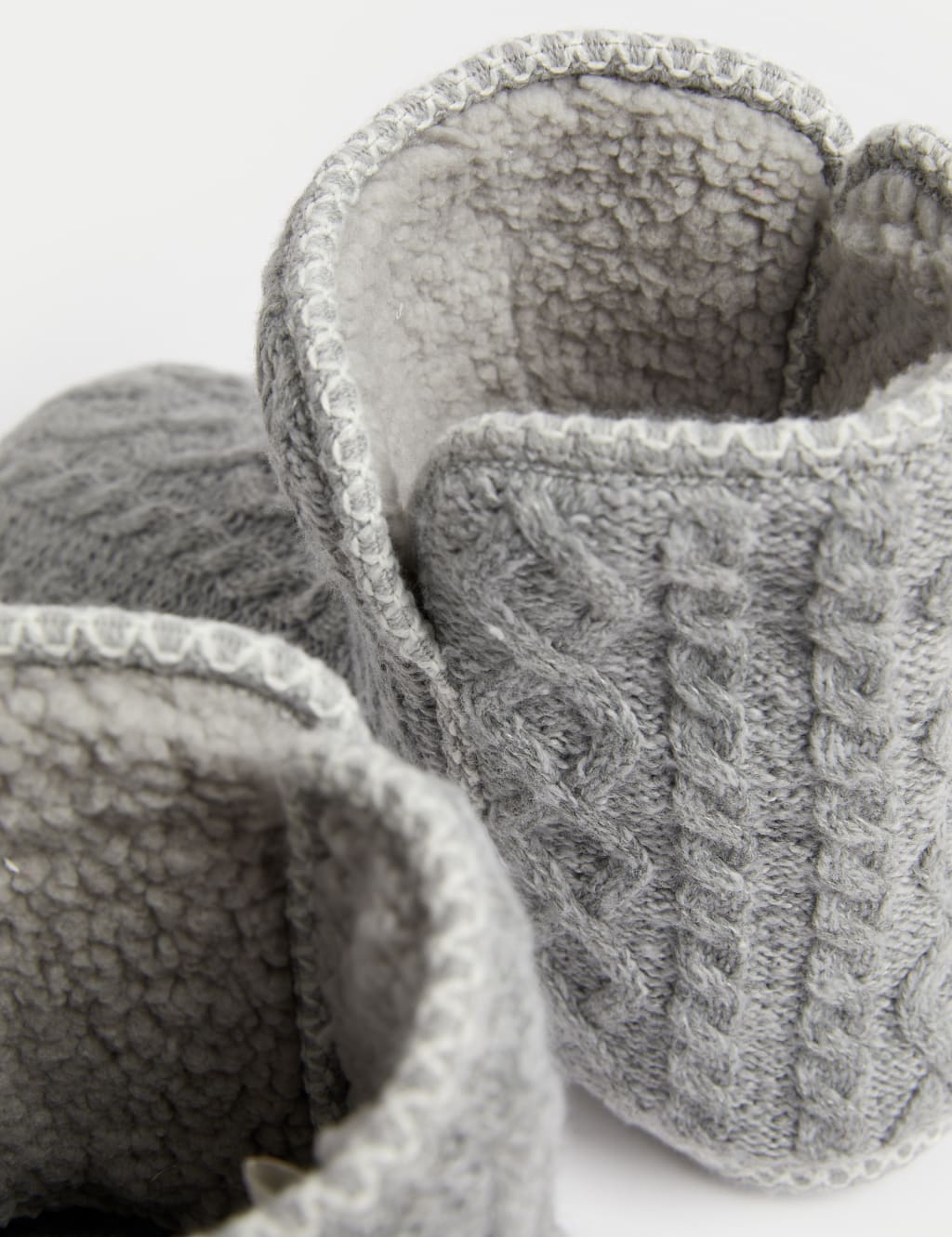 Cable Knit Slipper Boots M S Collection M S