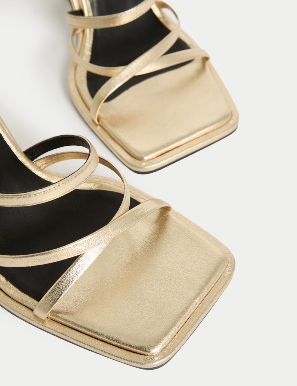 Leather Kitten Heel Sandals 3 of 3