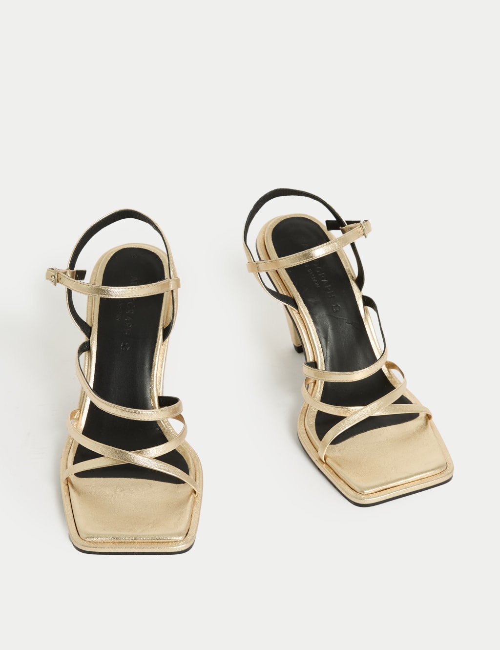 Leather Kitten Heel Sandals 2 of 3