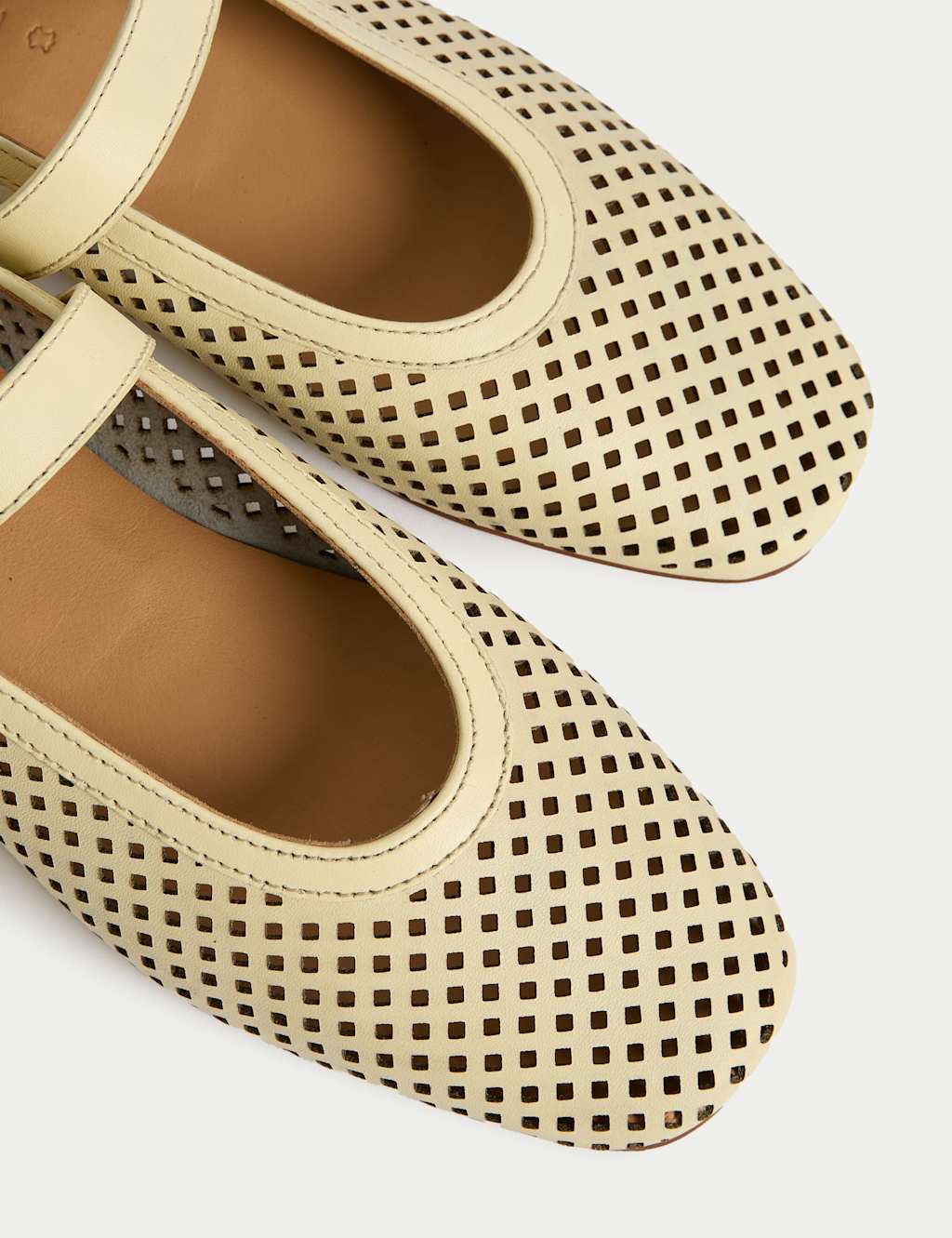 Leather Flat Ballet Pumps 3 of 3