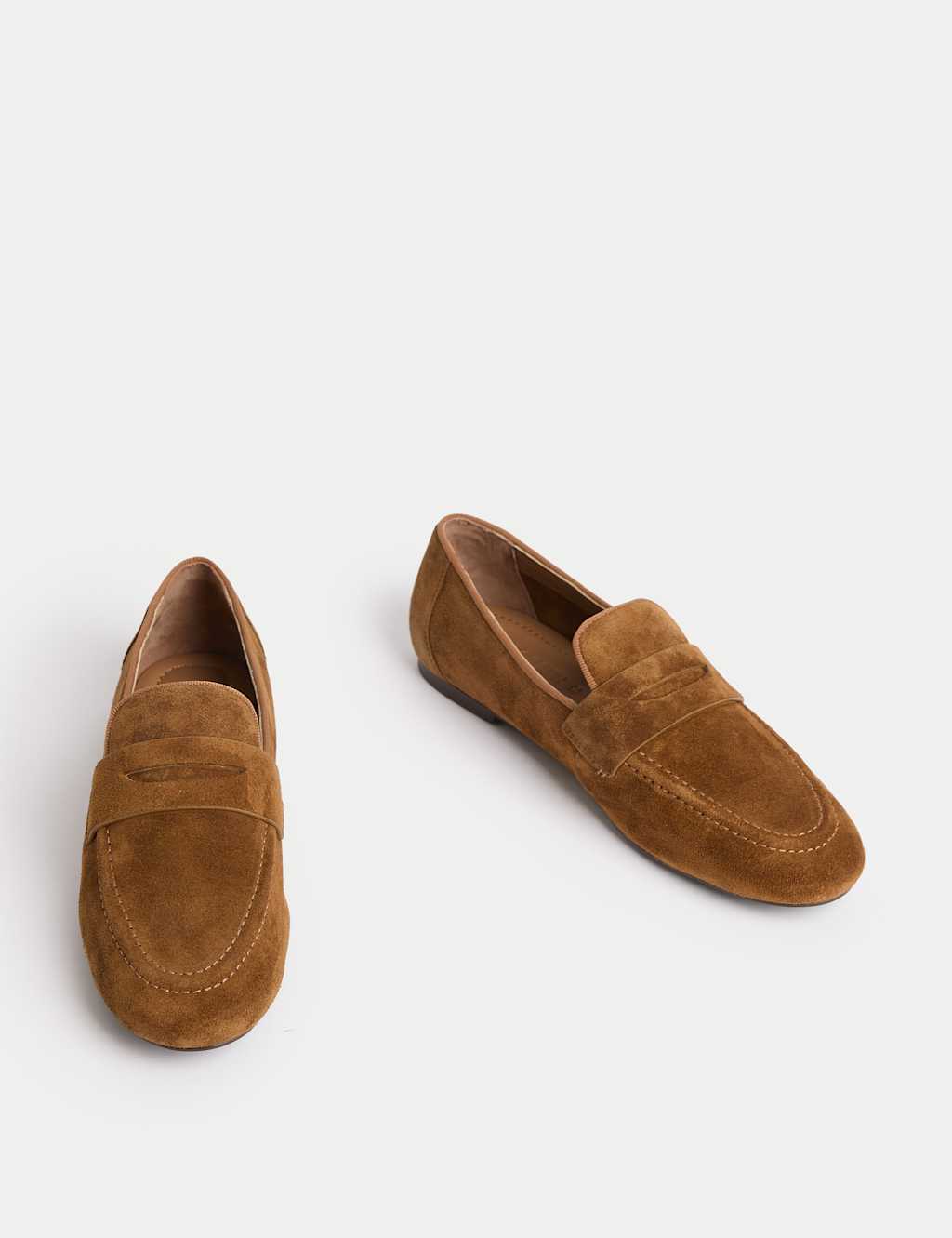 Suede Slip On Flat Loafers 2 of 3