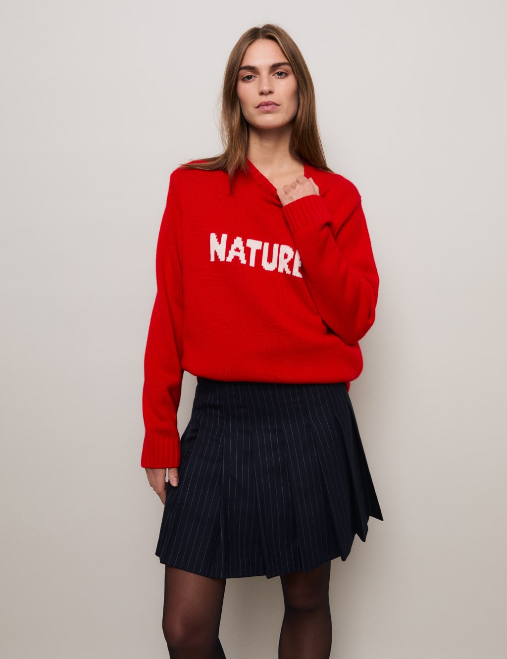 Pleated plaid mini skirt costco online