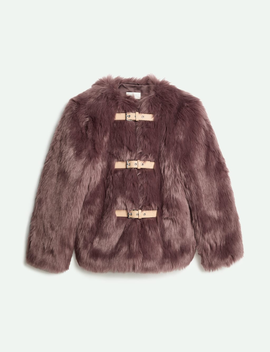 M&s pink fur coat shop