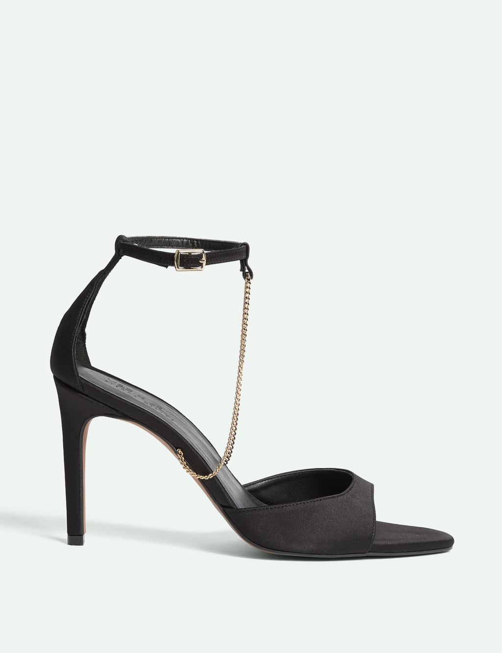 Chain Detail Satin Sandals M S X SIENNA MILLER M S