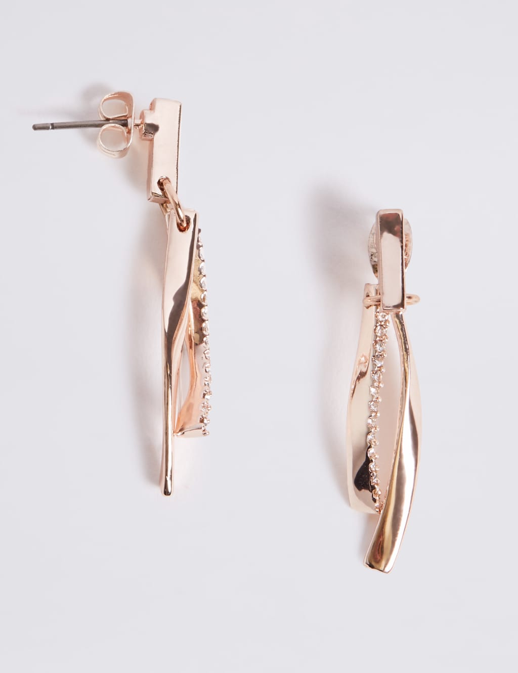 Double Bar Drop Earrings M S Collection M S