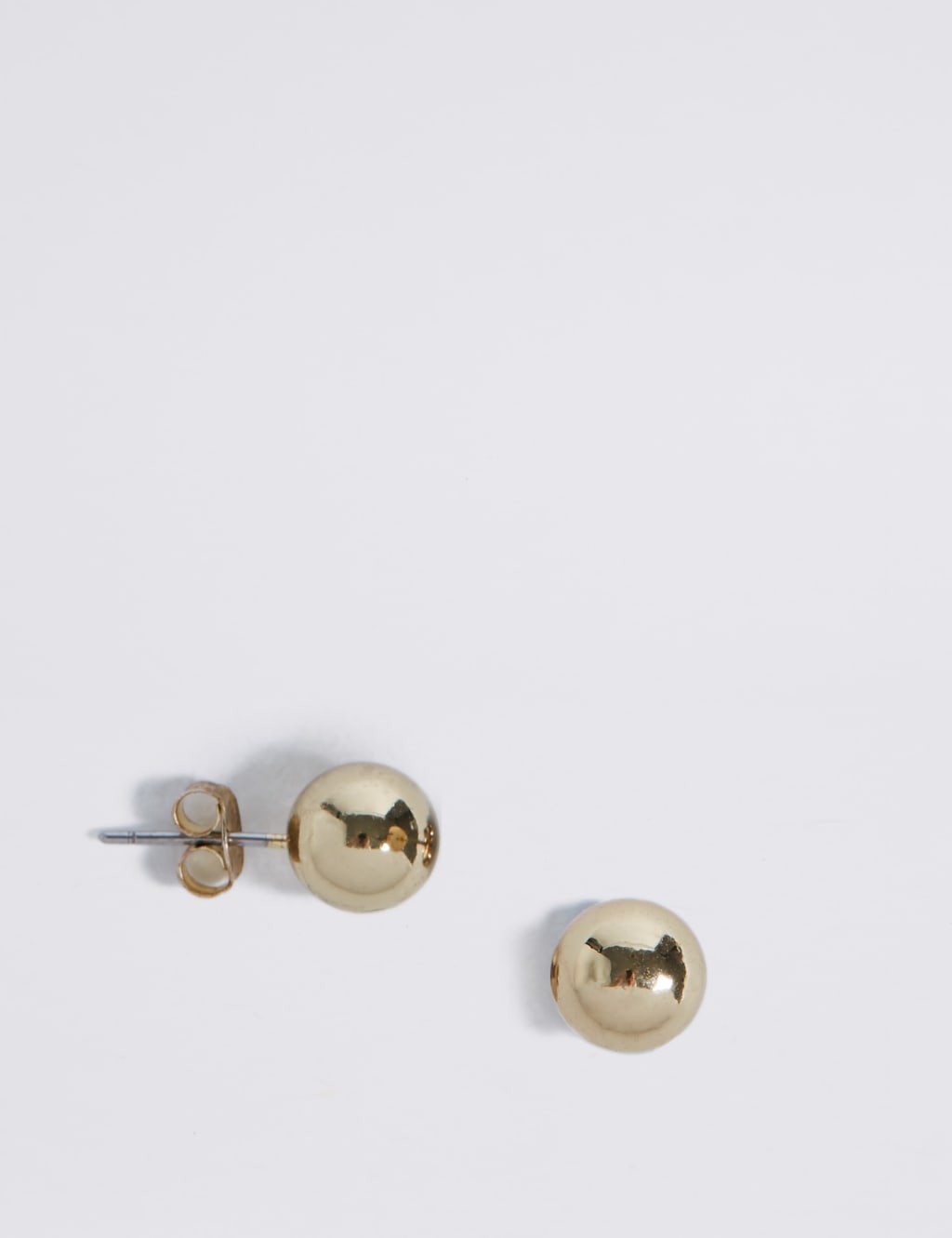 Gold Plated Ball Stud Earrings 1 of 3