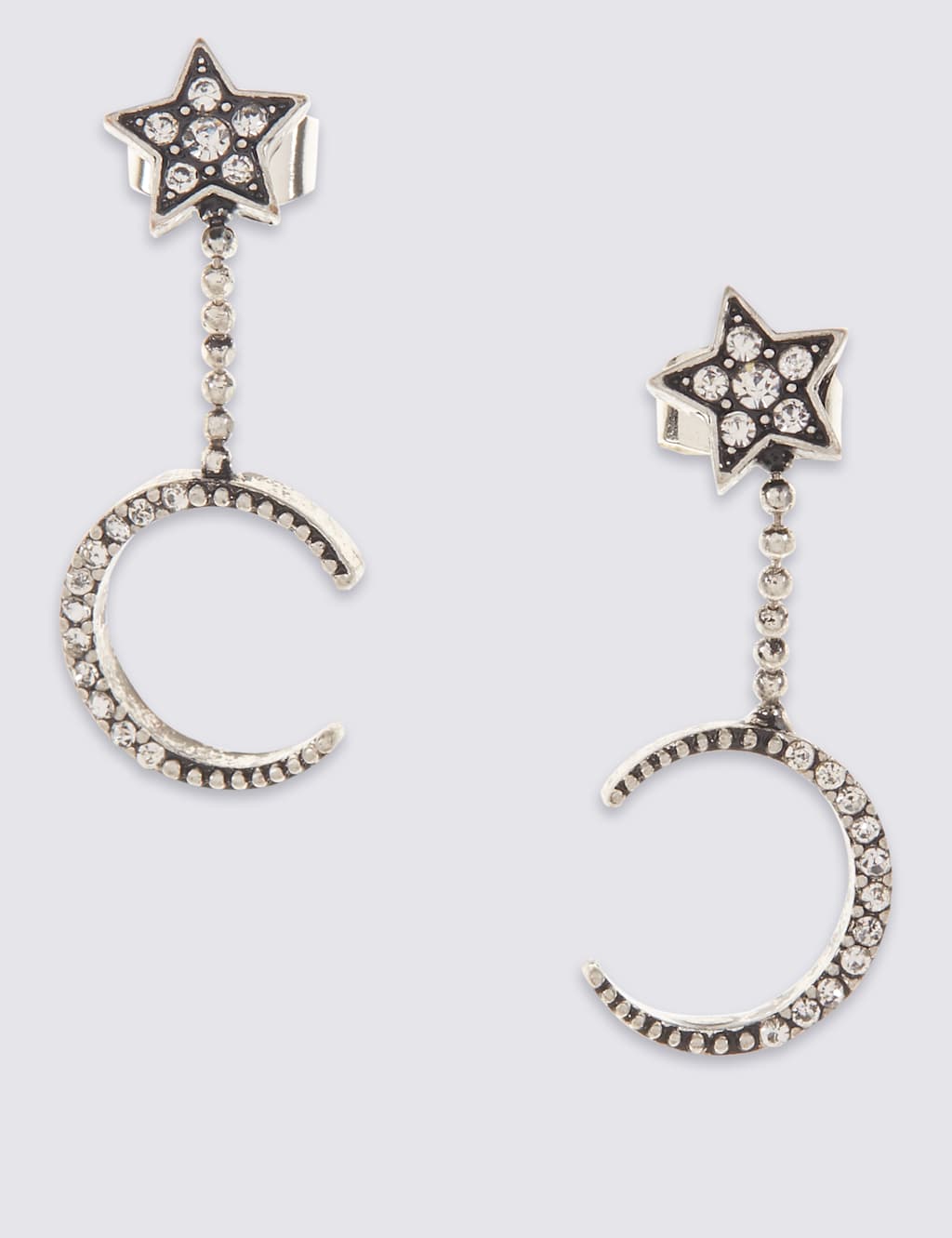 Star & Moon Drop Earrings 1 of 2