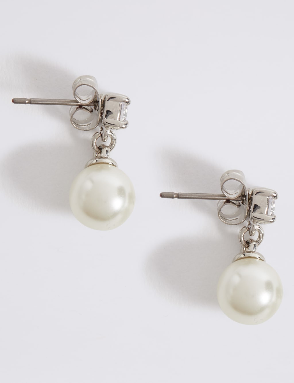 Marks and spencer pearl earrings discount