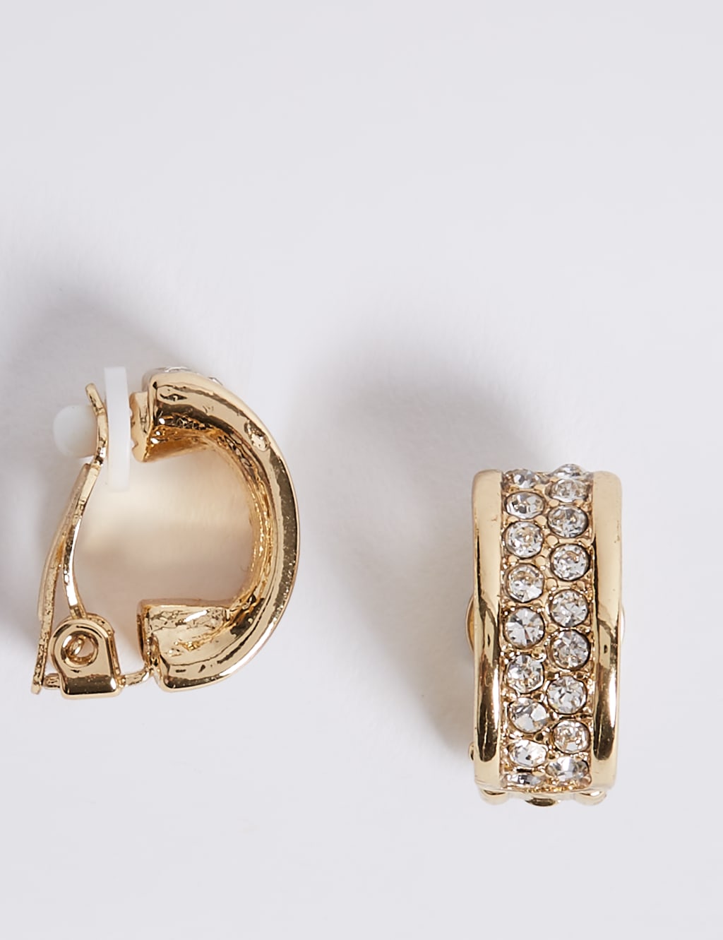 Sparkle Clip On Hoop Earrings M S Collection M S