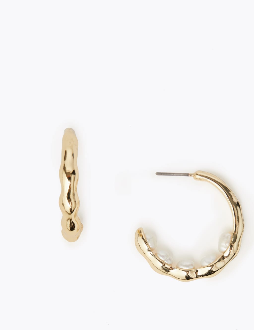 Freshwater Pearl Open Hoop Earrings 1 of 1
