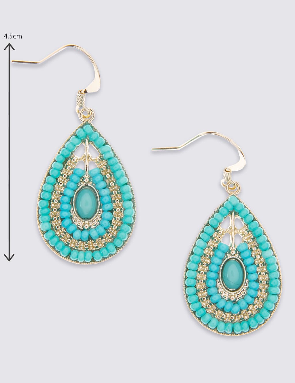 Beaded Teardrop Earrings 3 of 3