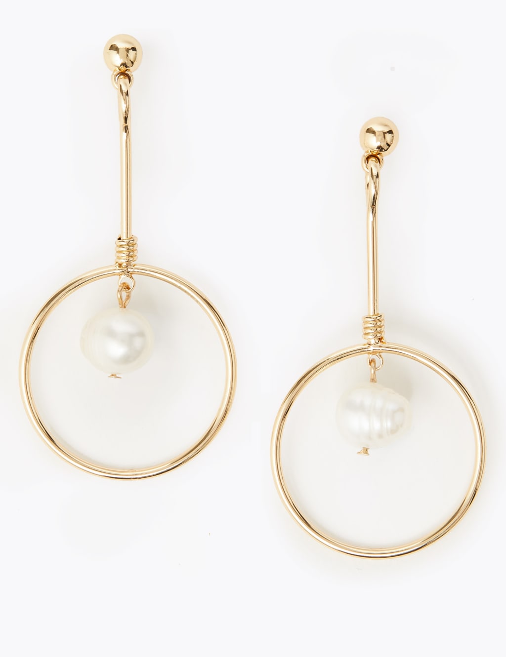 Freshwater Pearl Stick Drop Earrings 1 of 1