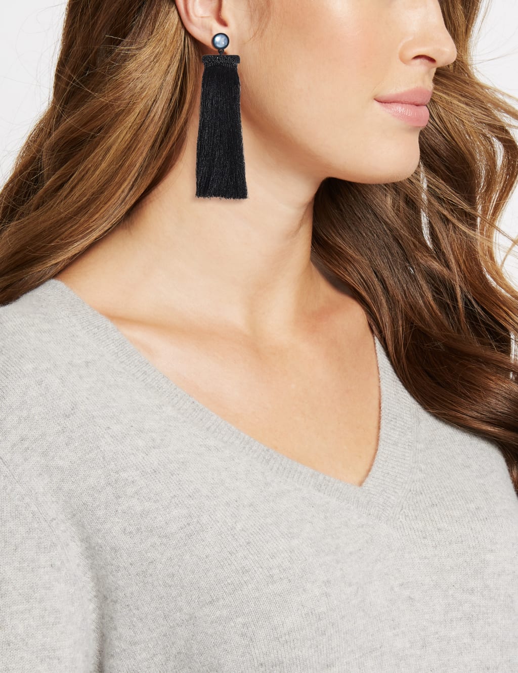 Tassel Drop Earrings M S Collection M S