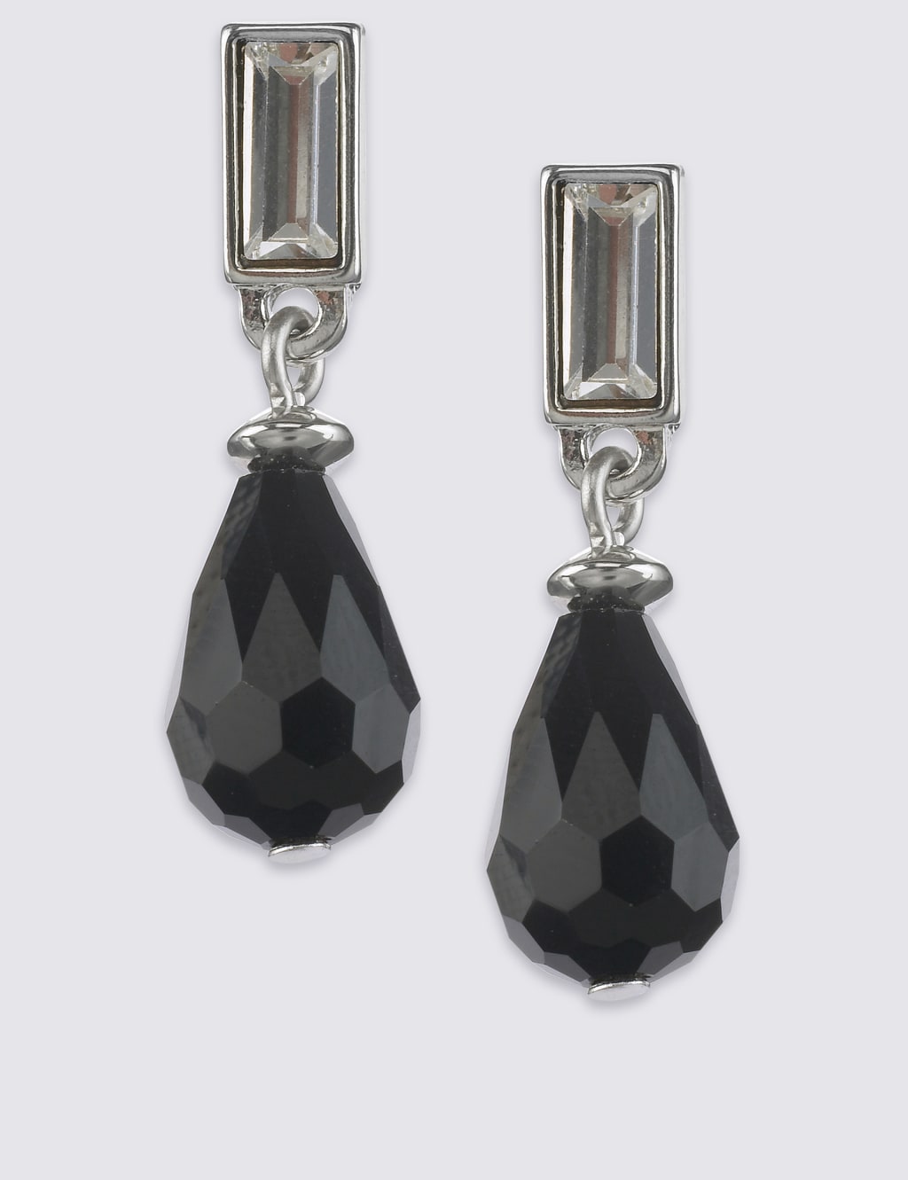 Multi-Faceted Tear Drop Earrings 1 of 2