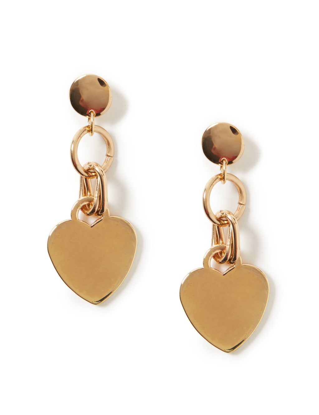 Metal Heart Drop Earrings 1 of 1