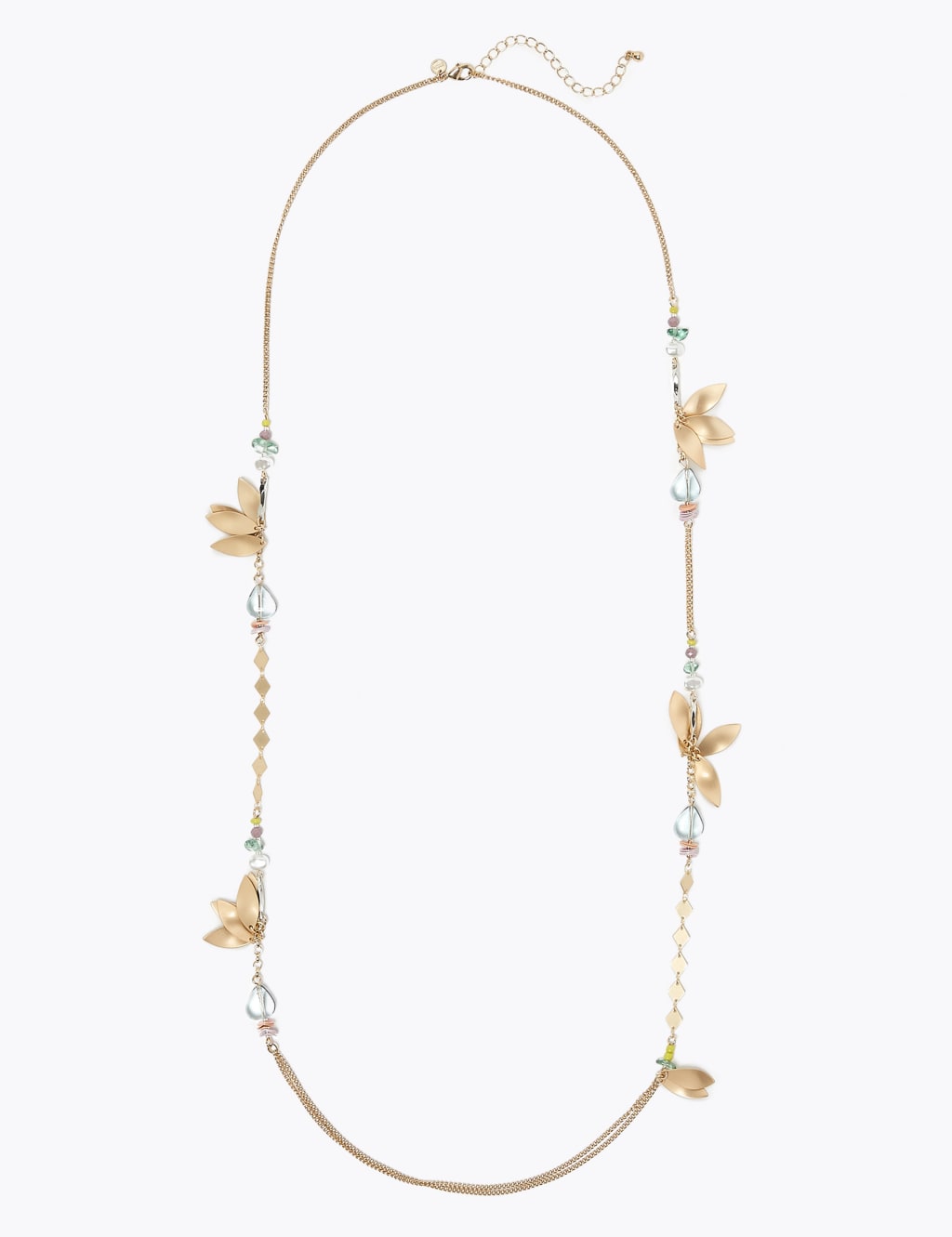 Leaf Cluster Rope Necklace 1 of 1