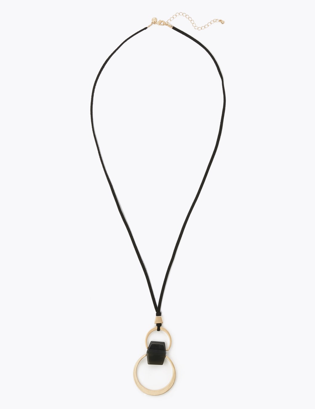 Double Circle Pendant Necklace 2 of 2