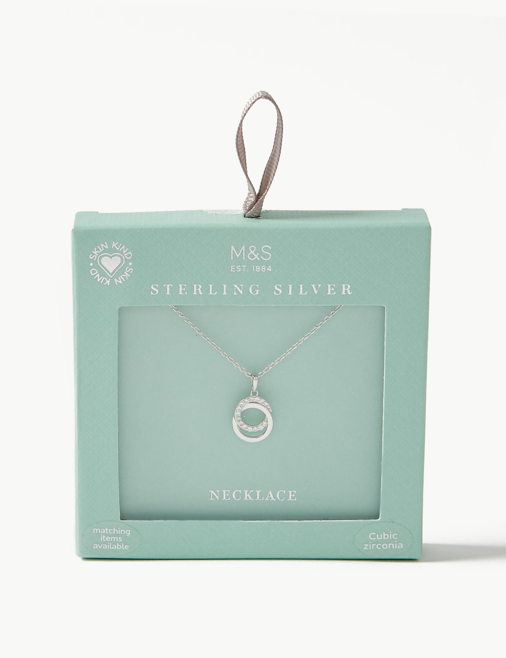 Sterling Silver Circle Necklace M S Collection M S