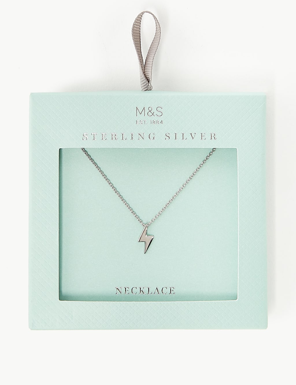 Sterling Silver Lightning Bolt Necklace 2 of 2