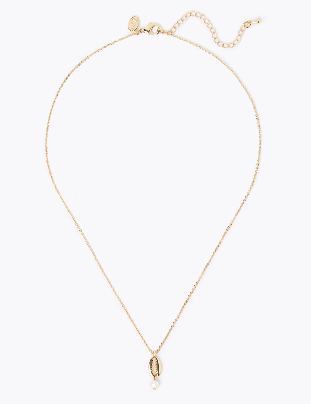 Gold Shell Shape Necklace 2 of 2